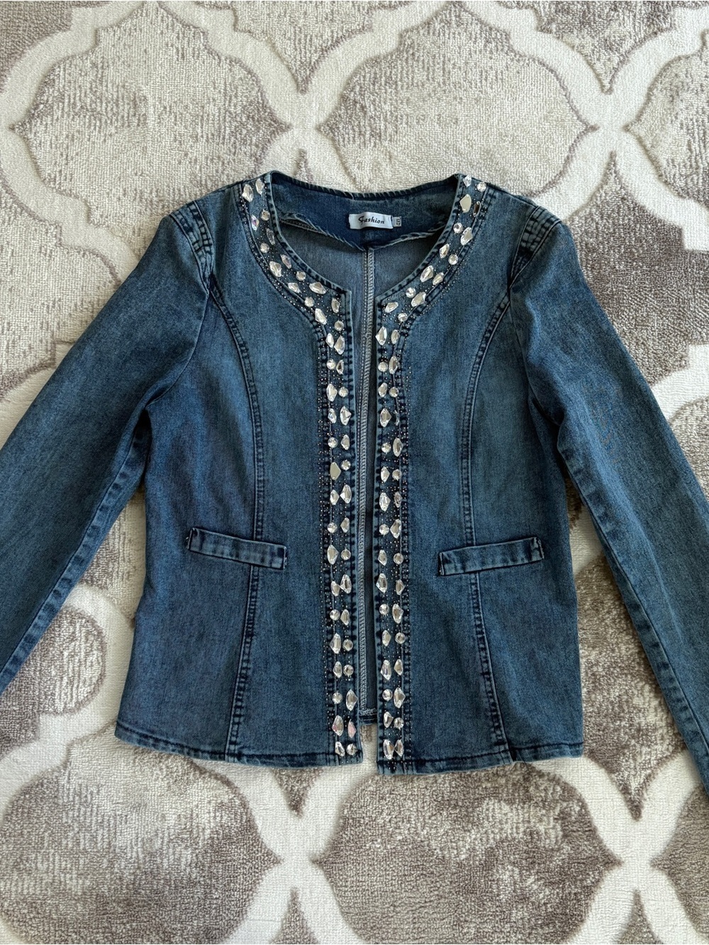 Y2K Stretch Denim Blazer Size S/M